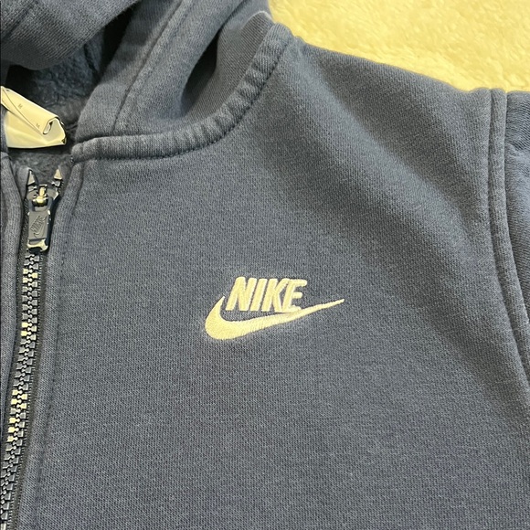 Nike Kids Dark Blue Zip-Up Hoodie - Picture 7 of 9